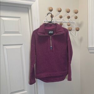 Stio - Classic Quarter Zip Up Pullover - Purple - xs
